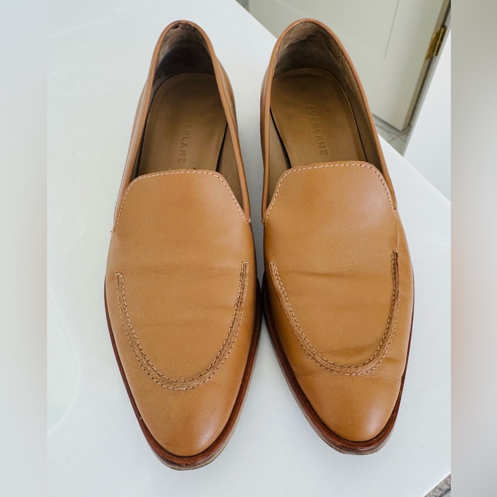 Everlane Tan Leather Loafers